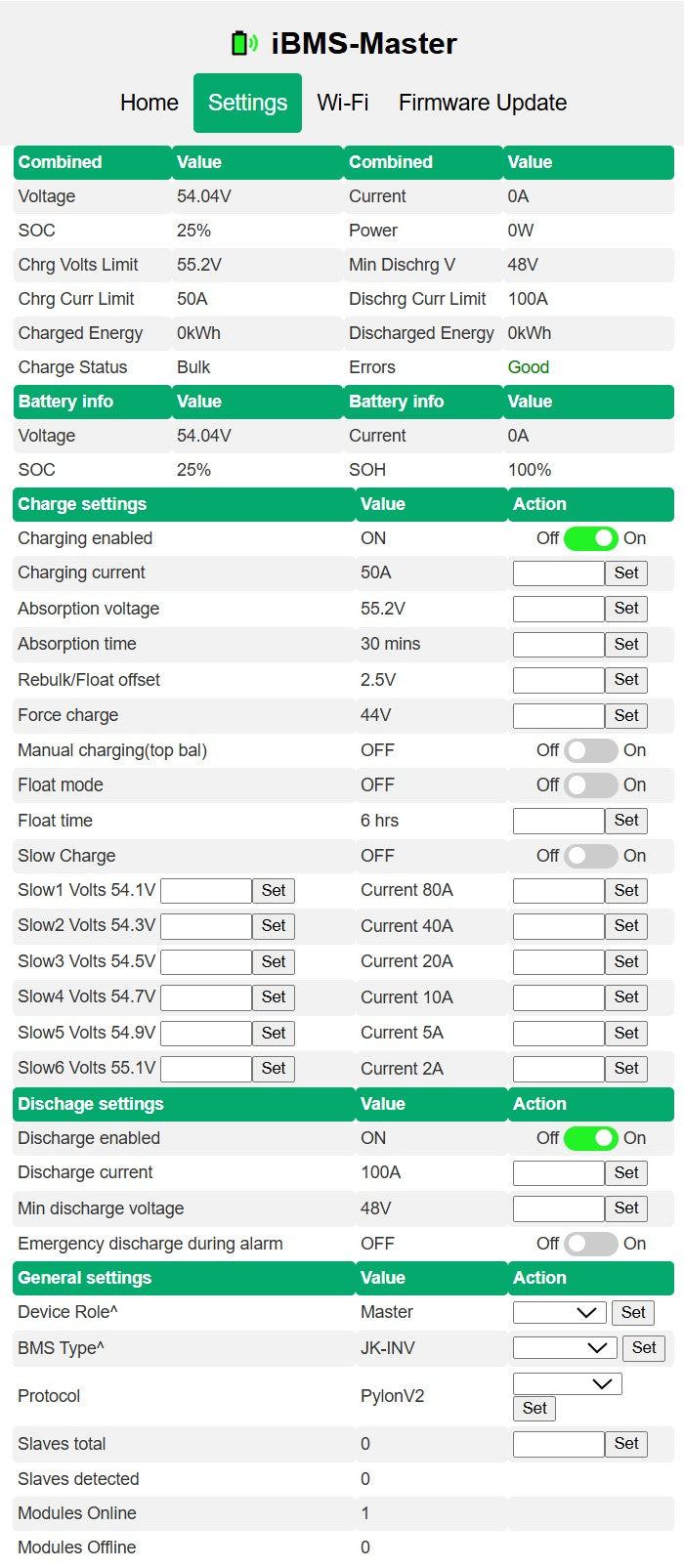 iBMS for JK-BMS PB(Inverter) Series