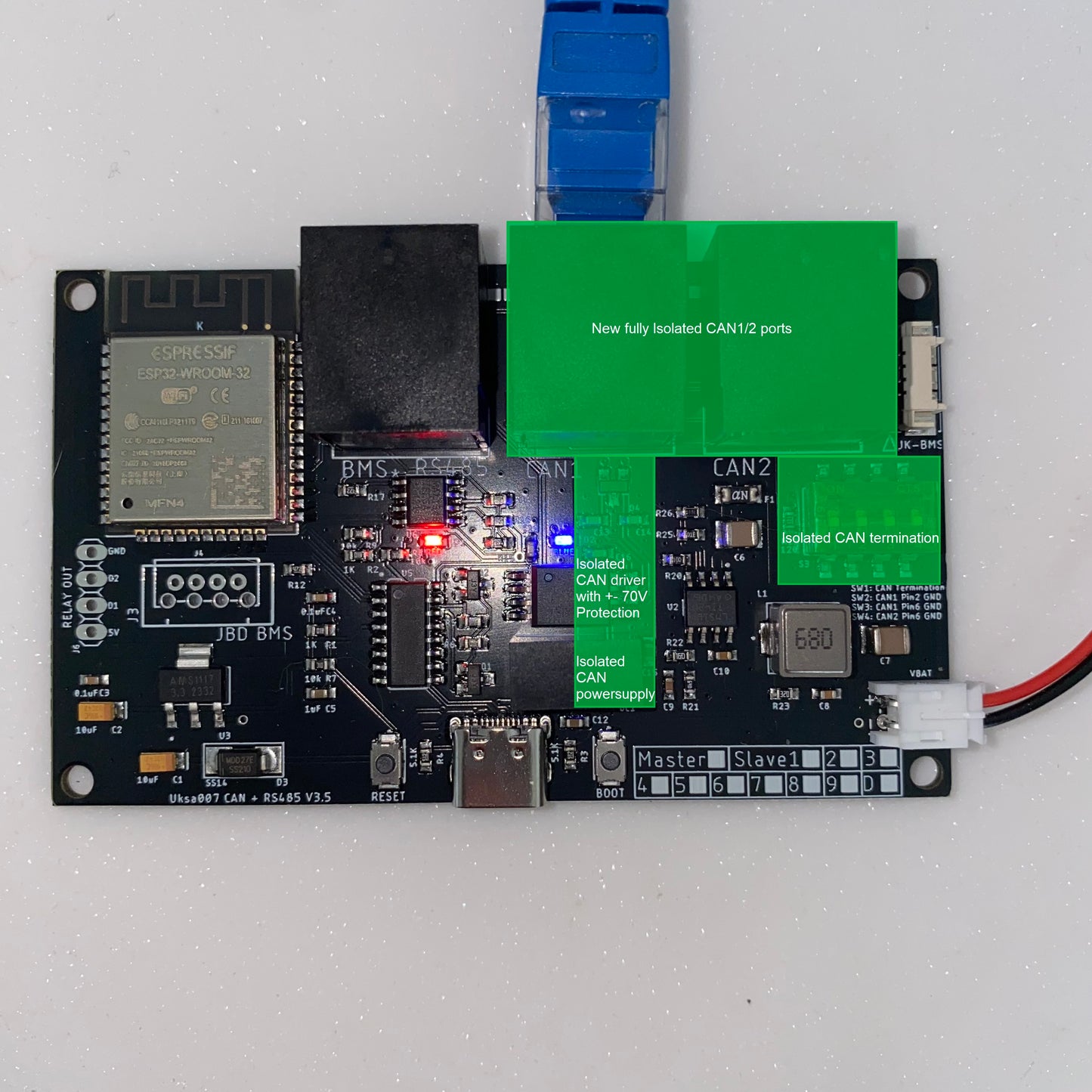 iBMS for JK-BMS Isolated Multi-BMS Save with this 3 Boards bundle